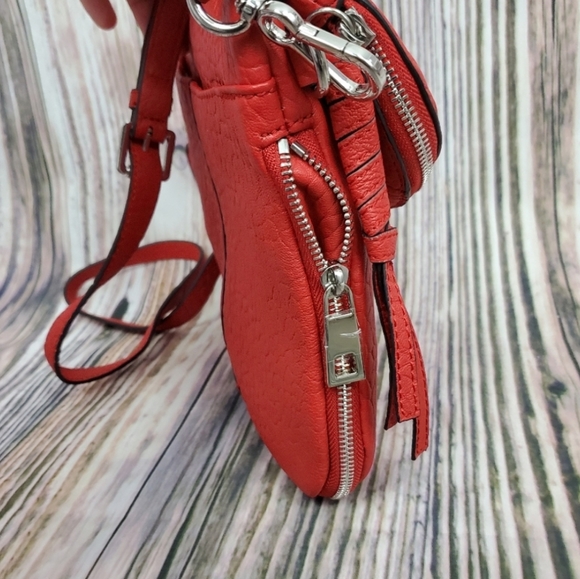 Vince Camuto Red Cory Lamb Leather Crossbody - Picture 10 of 11